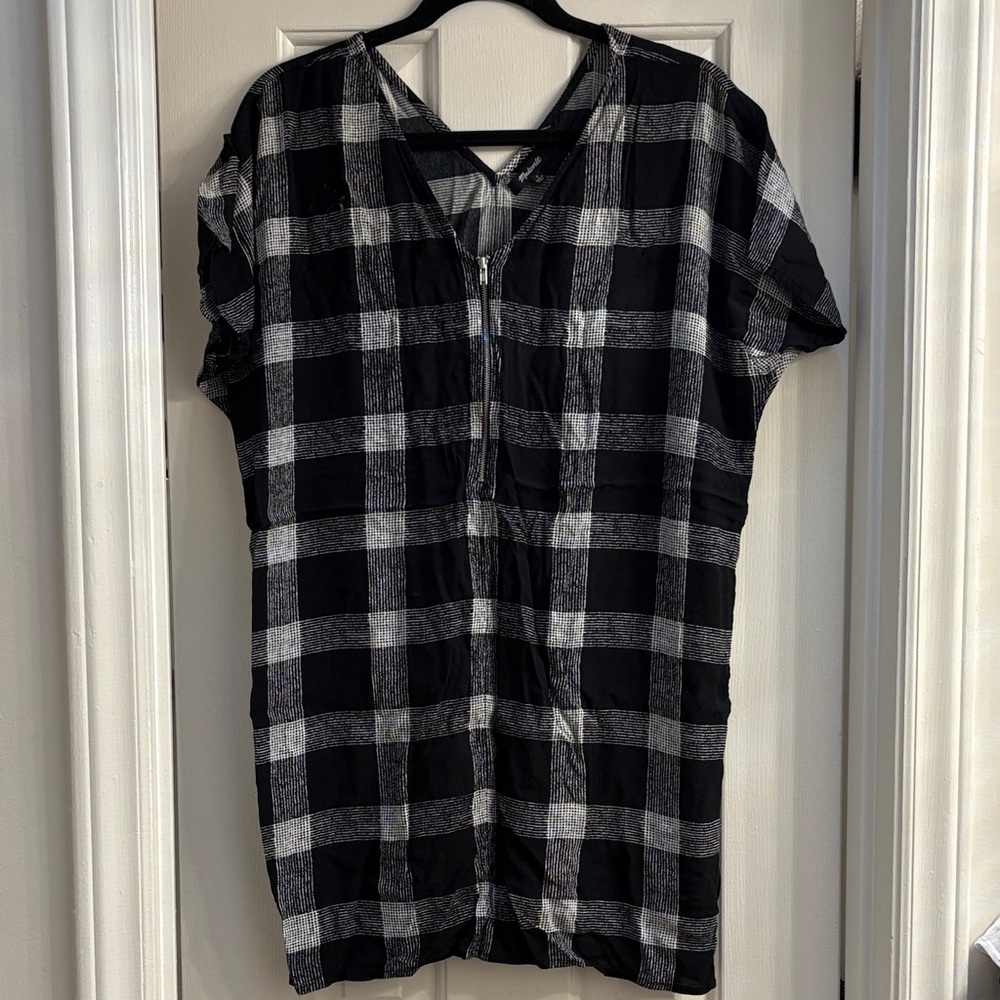 Madewell Black and White Patterned Garment